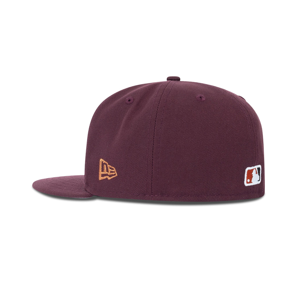 New Era Chicago Cubs Vs. Chicago White Sox Fitted Grey Bottom "Maroon White Copper"