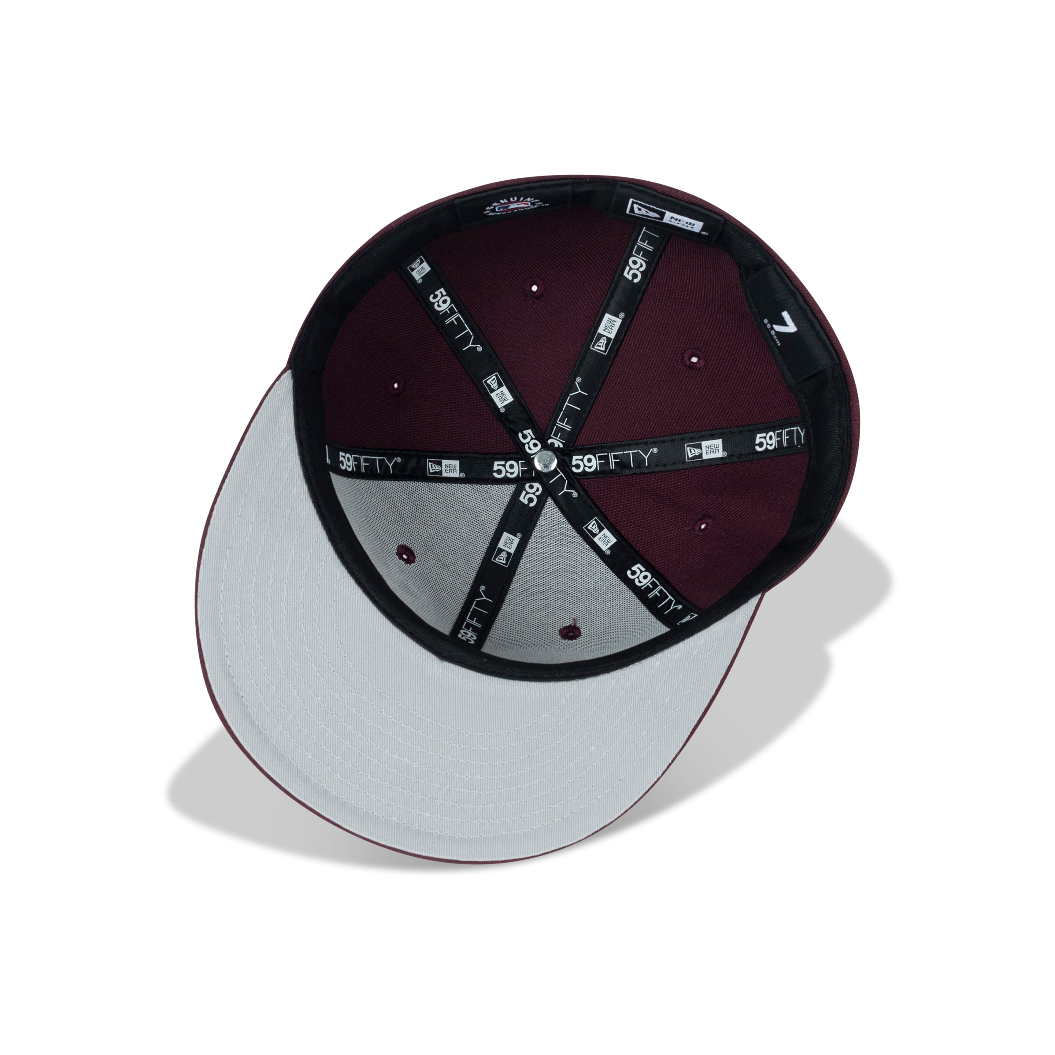 New Era Chicago Cubs Vs. Chicago White Sox Fitted Grey Bottom "Maroon White Copper"