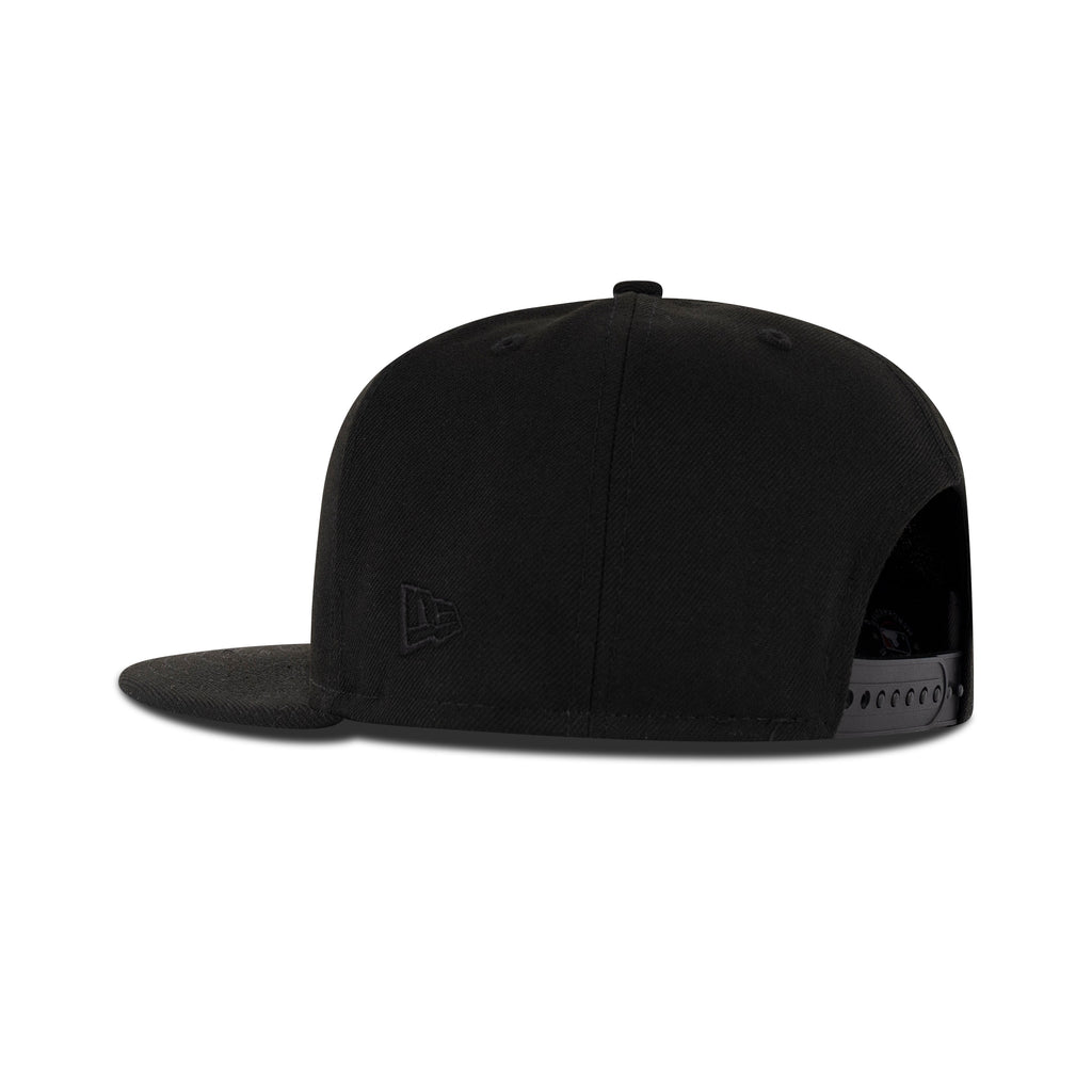 New Era Los Angeles Dodgers Snapback Grey Bottom "Black Black" (2025 World Series Champions Embroidery)