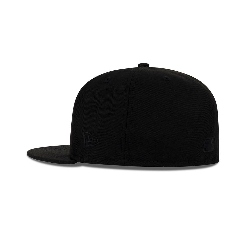 New Era Los Angeles Dodgers Fitted Grey Bottom "Black Black" (2025 World Series Champions Embroidery)