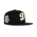 New Era Los Angeles Dodgers Fitted Grey Bottom "Black Metallic Gold" (1958-2008 50th Anniversary Embroidery)