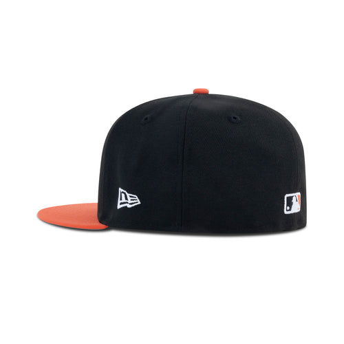 New Era Los Angeles Dodgers Fitted Gray Bottom "Black Orange White" (Shohei Ohtani Embroidery)