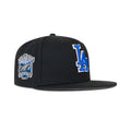 New Era Los Angeles Dodgers Fitted Grey Bottom "Black Royal Blue" (40th Anniversary Embroidery)