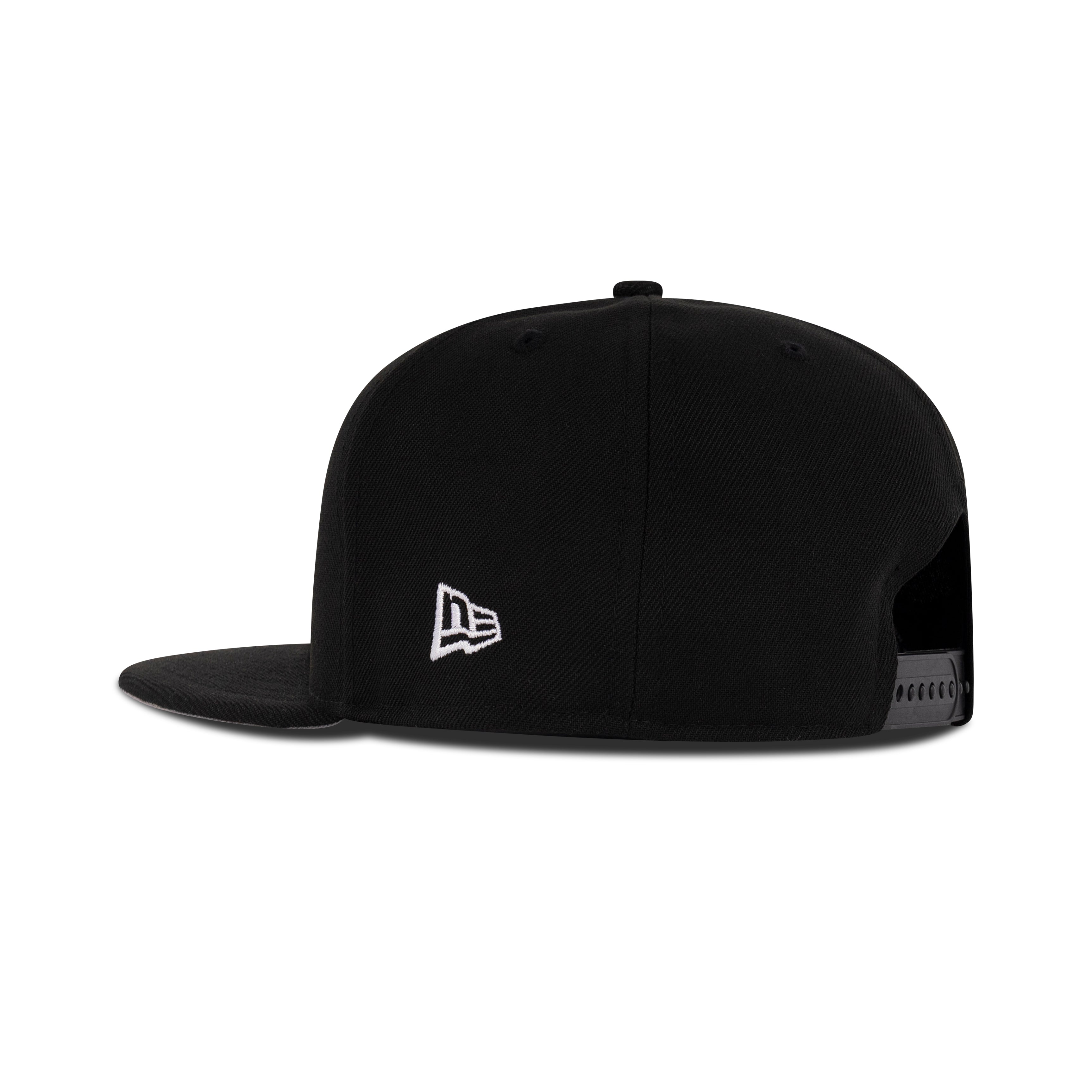 New Era Los Angeles Dodgers Snapback Grey Bottom "Black White" (2024-2025 Back To Back World Series Champs Embroidery)