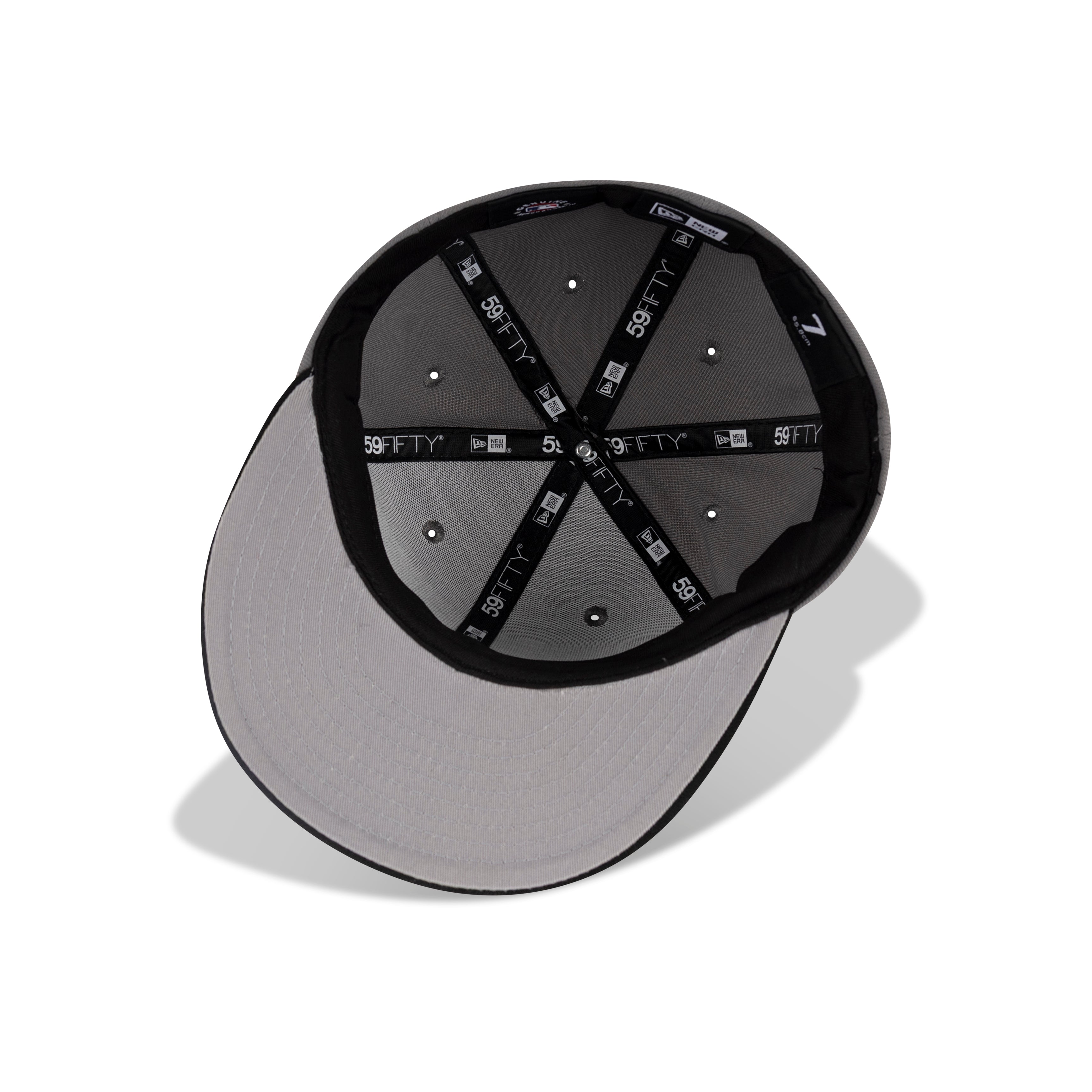 New Era Los Angeles Dodgers Fitted Grey Bottom "Grey Black" (2024-2025 Back To Back World Series Champs Embroidery)