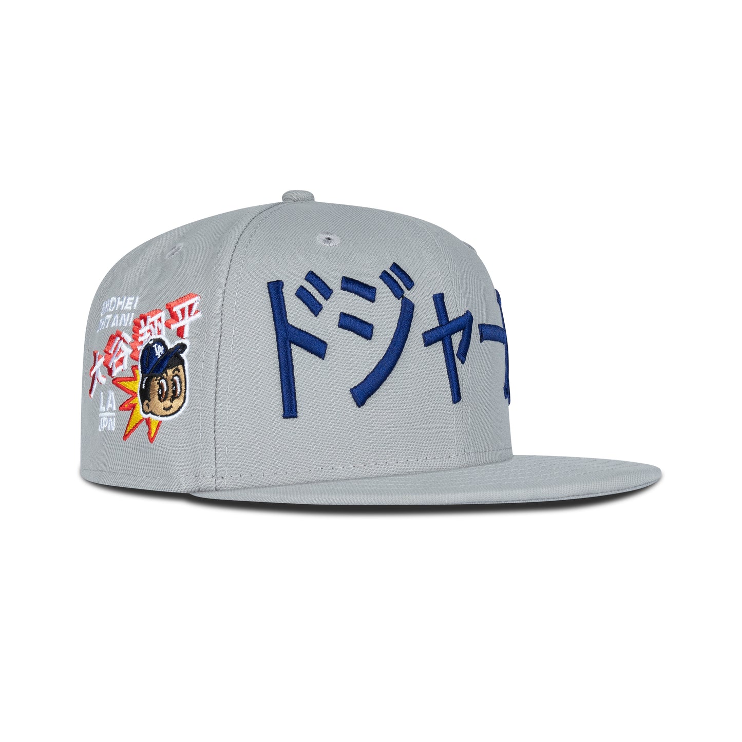 New Era Los Angeles Dodgers Kanji Japan Fitted Red Bottom "Grey Royal" (Ohtani Embroidery)