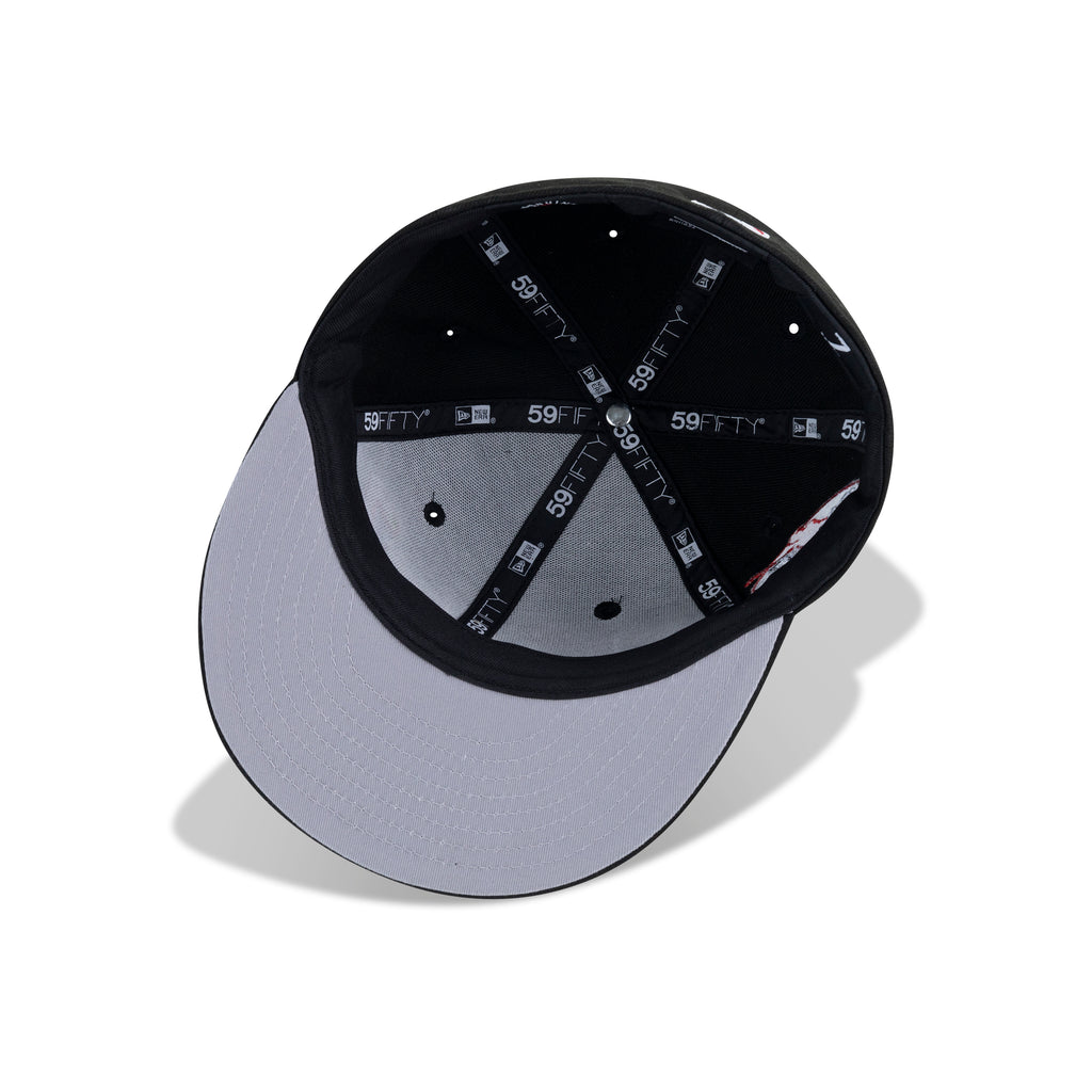 New Era Los Angeles Dodgers Kanji Japan Fitted Grey Bottom "Black Front Door Red White" (Shohei Ohtani Embroidery)