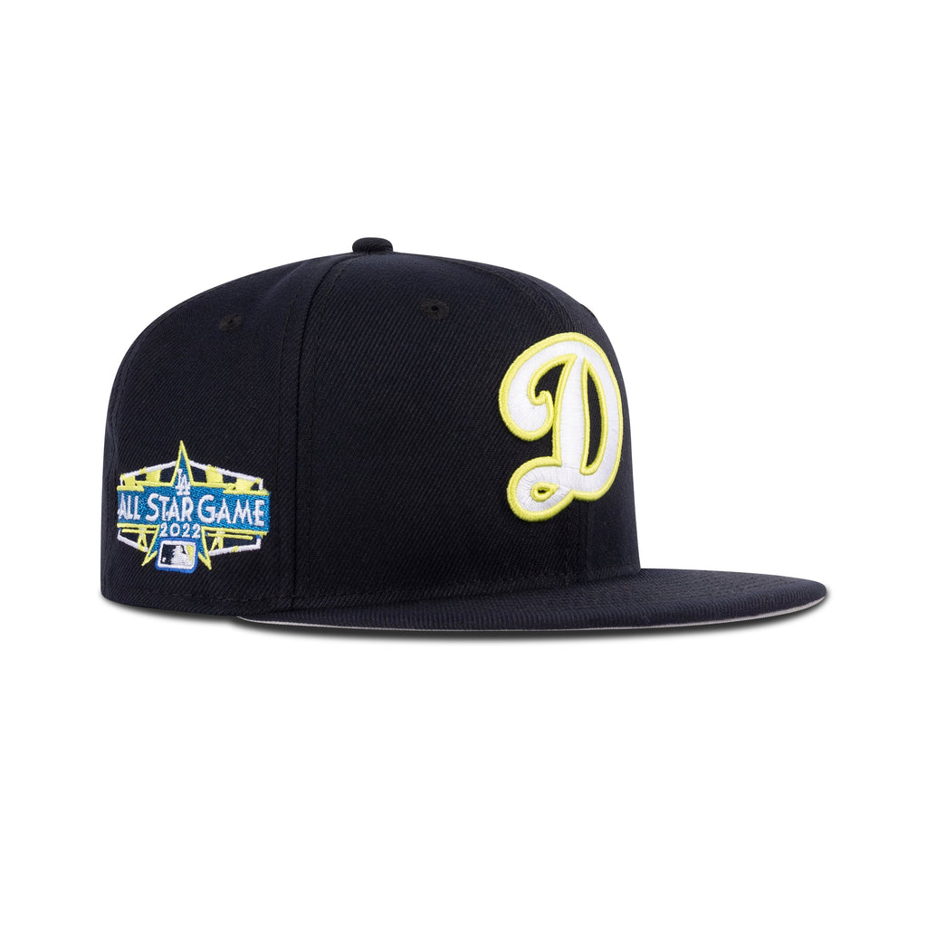 New Era Los Angeles Dodgers Fitted Grey Bottom "Navy Sapphire Cyber Green" (All Star Game 2022 Patch)