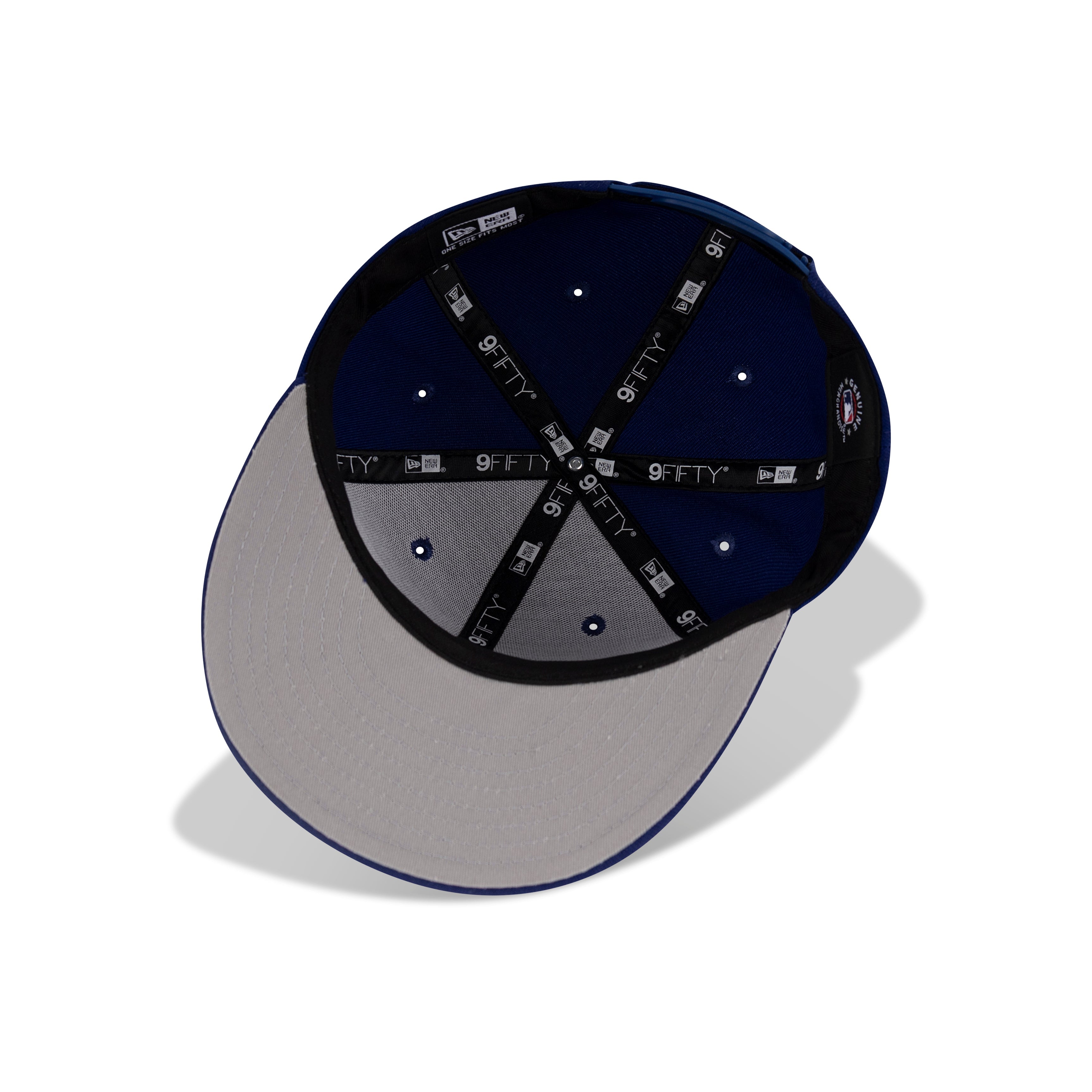 New Era Los Angeles Dodgers Snapback Grey Bottom "Royal White" (2024-2025 Back To Back World Series Champs Embroidery)