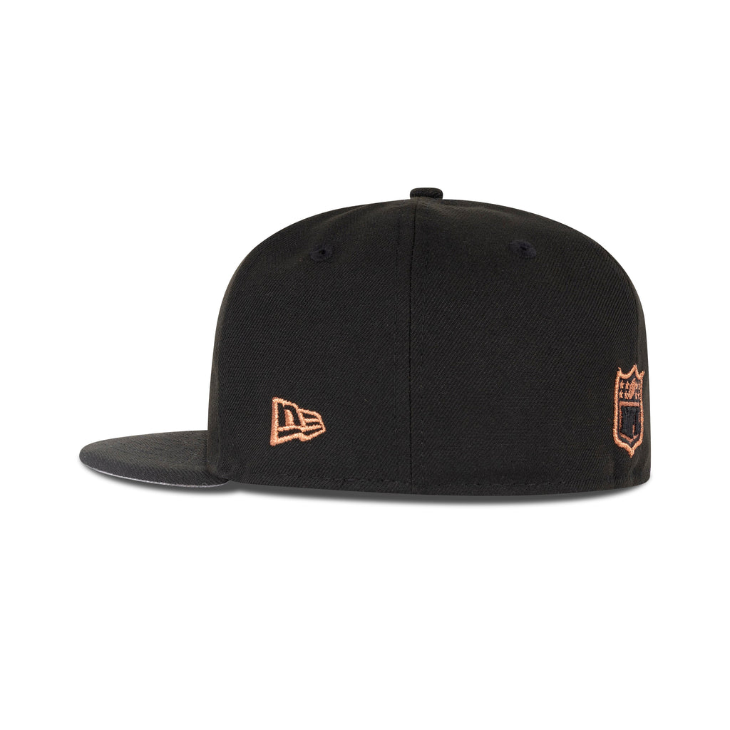 New Era Philadelphia Eagles Fitted Grey Bottom "Black Copper" (LIX Super Bowl Embroidery)
