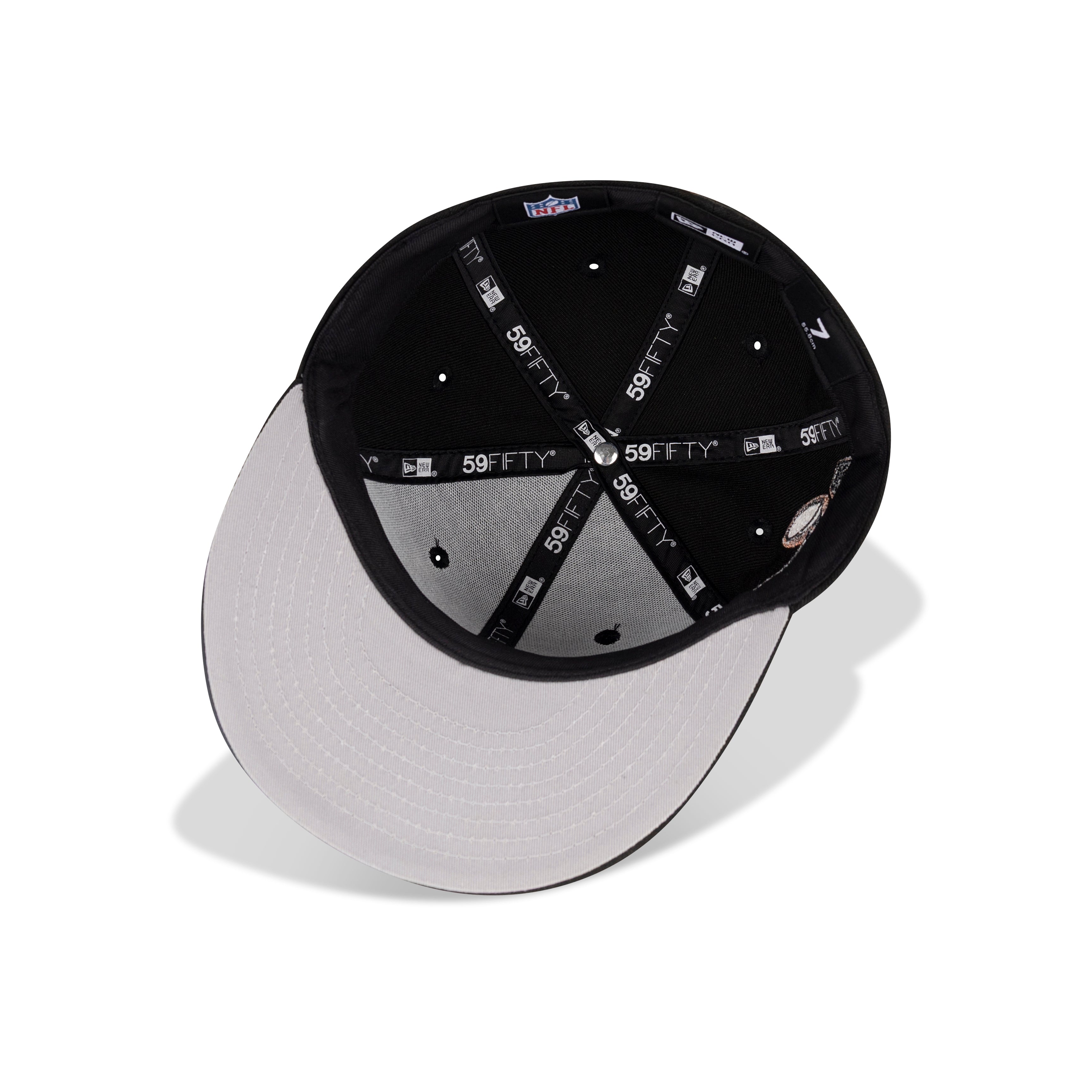 New Era Philadelphia Eagles Fitted Grey Bottom "Black Copper" (LIX Super Bowl Embroidery)