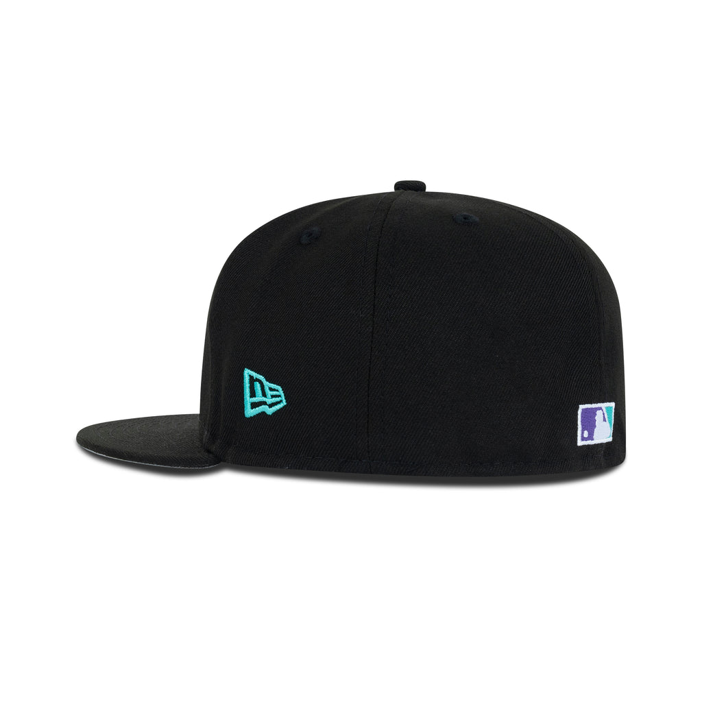 New Era Montreal Expos Fitted Grey Bottom "Black Purple Teal" (1982 All Star Game Embroidery)
