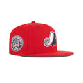New Era Montreal Expos Fitted Grey Bottom "Front Door Red" (1969-2003 35th Anniversary Embroidery)