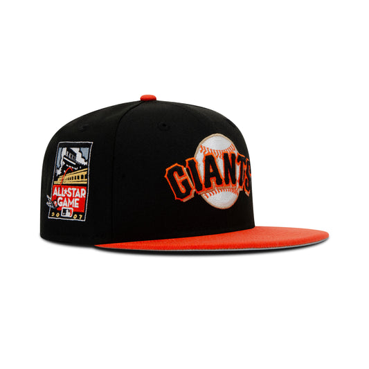 New Era San Francisco Giants Fitted Grey Bottom "Black Orange" (2007 All Star Game Embroidery)
