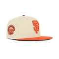 New Era San Francisco Giants Fitted Grey Bottom "Stone Orange Copper" (1958-1952 25 Years Embroidery)