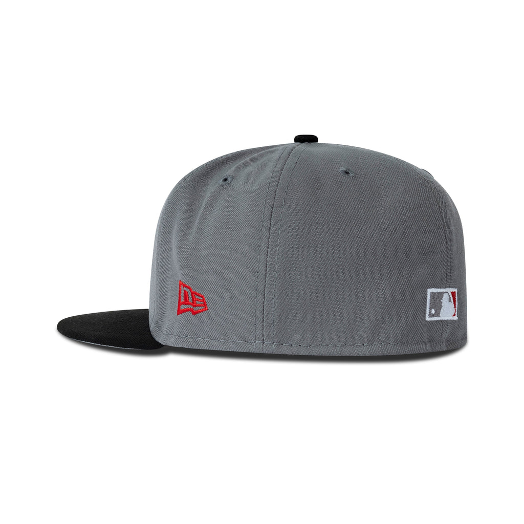 New Era San Francisco Giants Fitted Grey Bottom "Storm Grey Black Red" (50 Years Embroidery)