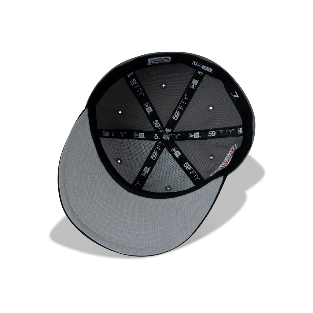 New Era San Francisco Giants Fitted Grey Bottom "Storm Grey Black Red" (50 Years Embroidery)