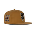 New Era San Francisco Giants Fitted Green Bottom "Tan Brown White" (1958-2008 50 Years Embroidery)
