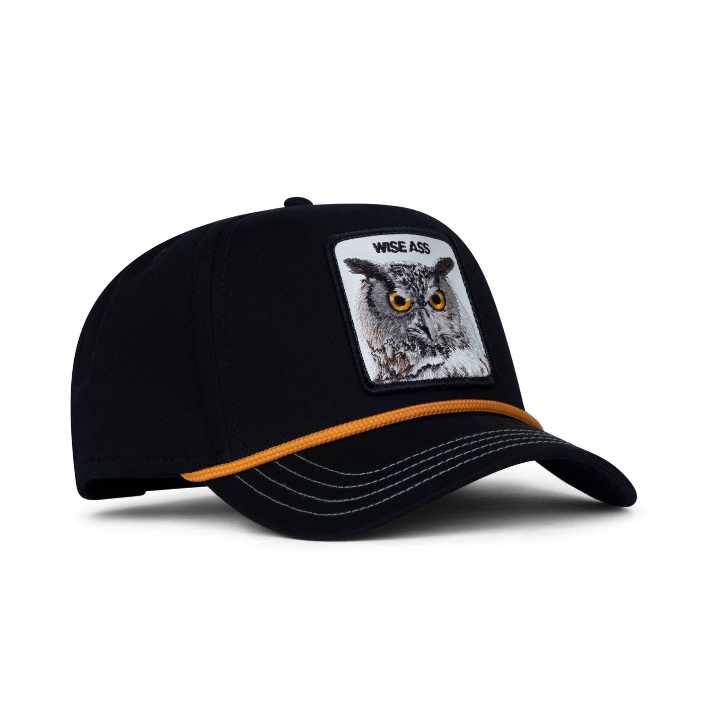 Goorin Bros Wise Owl 100 Snapback Trucker Hat "Black"