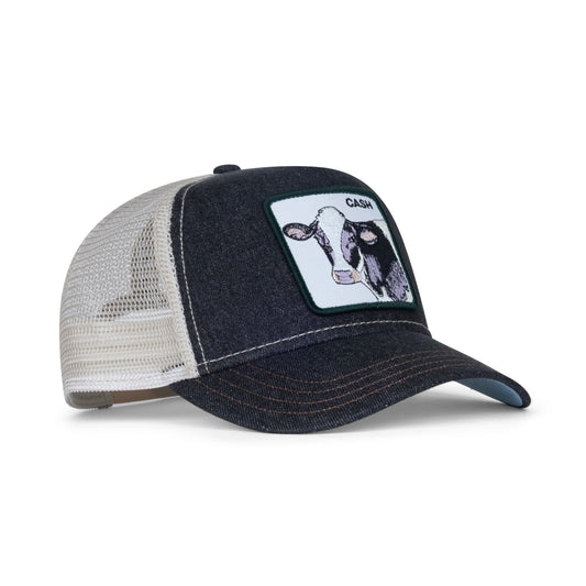 Goorin Bros The Cash Cow Farm Snapback Trucker Hat "Denim"