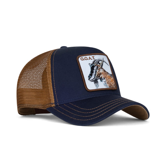 Goorin Bros The Goat Snapback Trucker Hat "Navy"