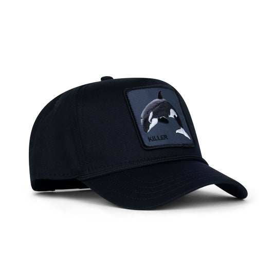 Goorin Bros Killer Whale 100 Snapback Trucker Hat "Black"