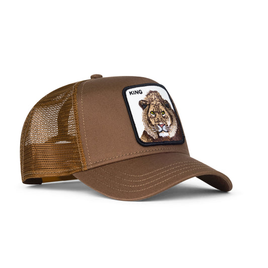 Goorin Bros The King Lion Snapback Trucker Hat "Brown"