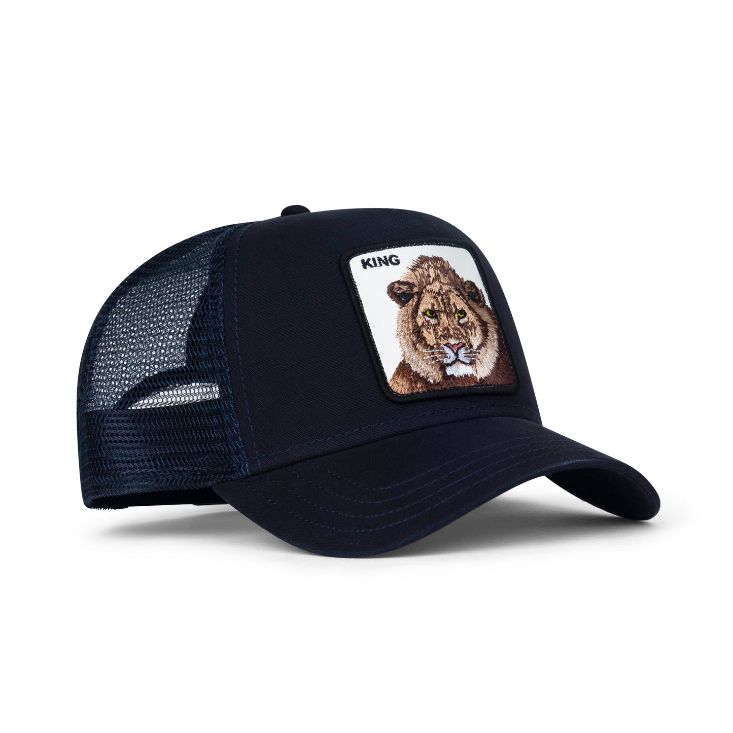 Goorin Bros The King Lion Snapback Trucker Hat "Indigo"