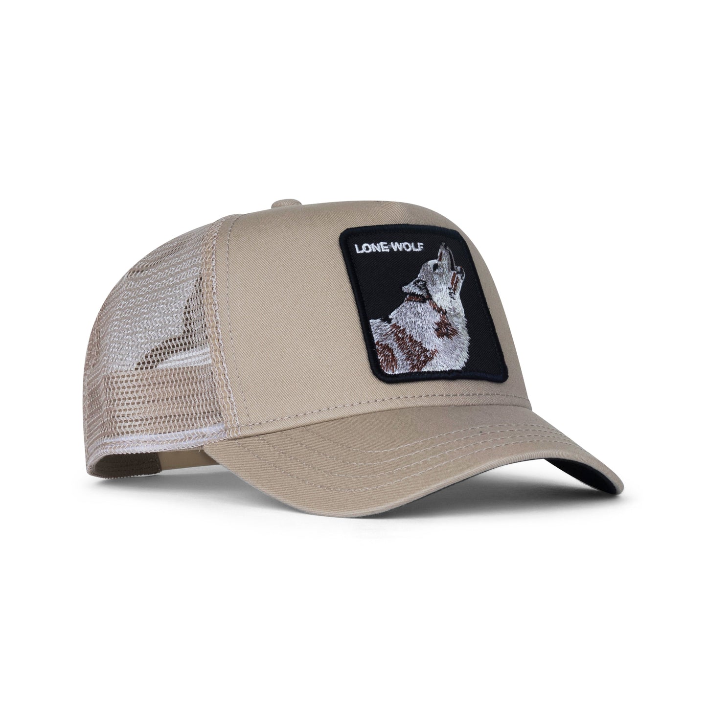 Goorin Bros The Lone Wolf Snapback Trucker Hat "Khaki"