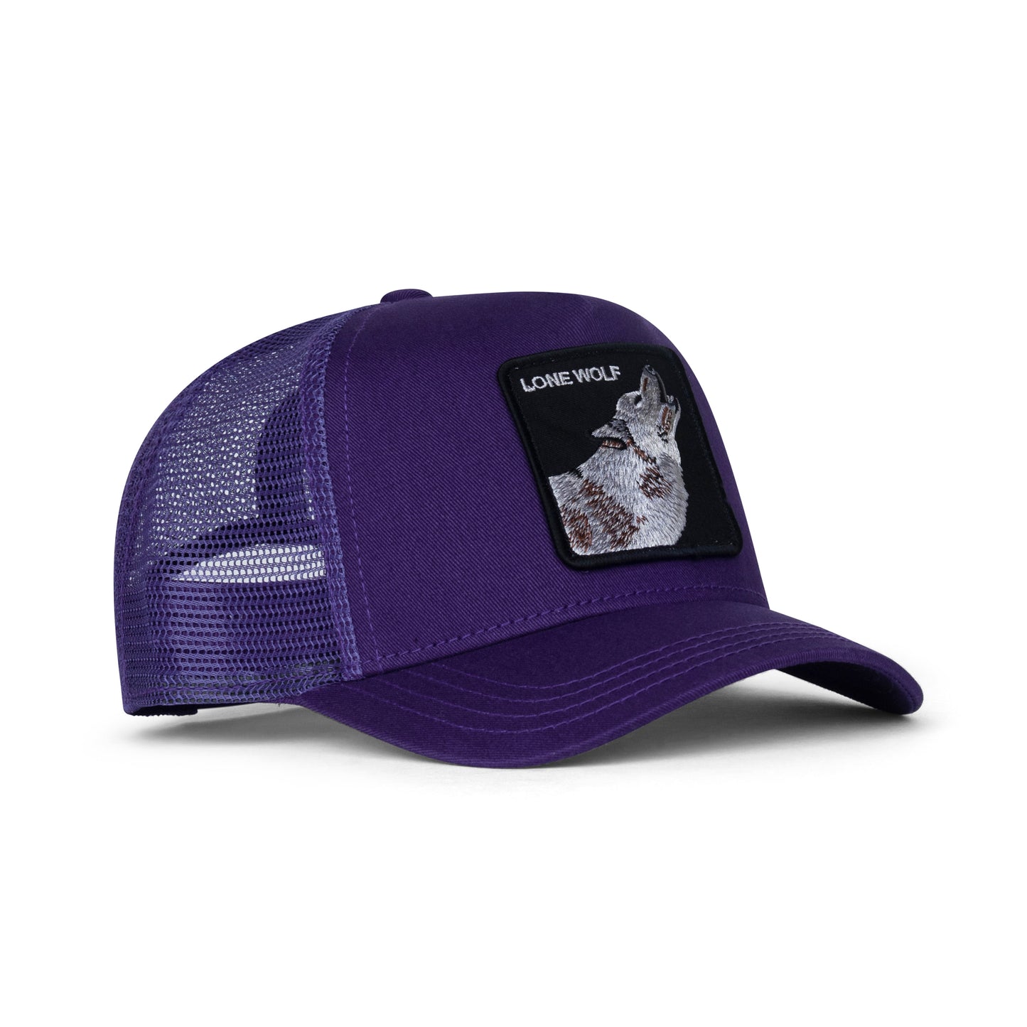 Goorin Bros The Lone Wolf Snapback Trucker Hat "Purple"