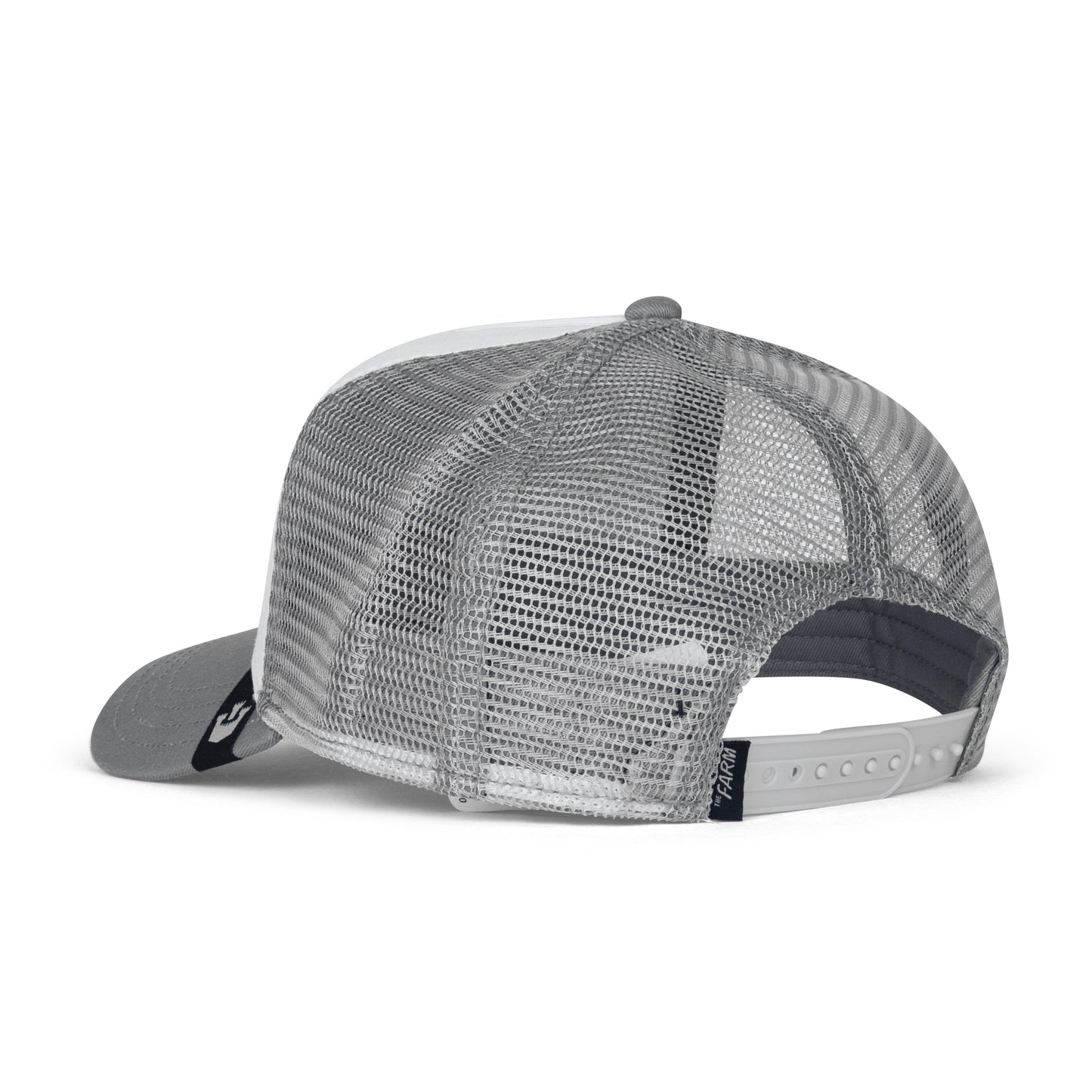 Goorin Bros The Panther Farm Snapback Trucker Hat "White Light Grey"