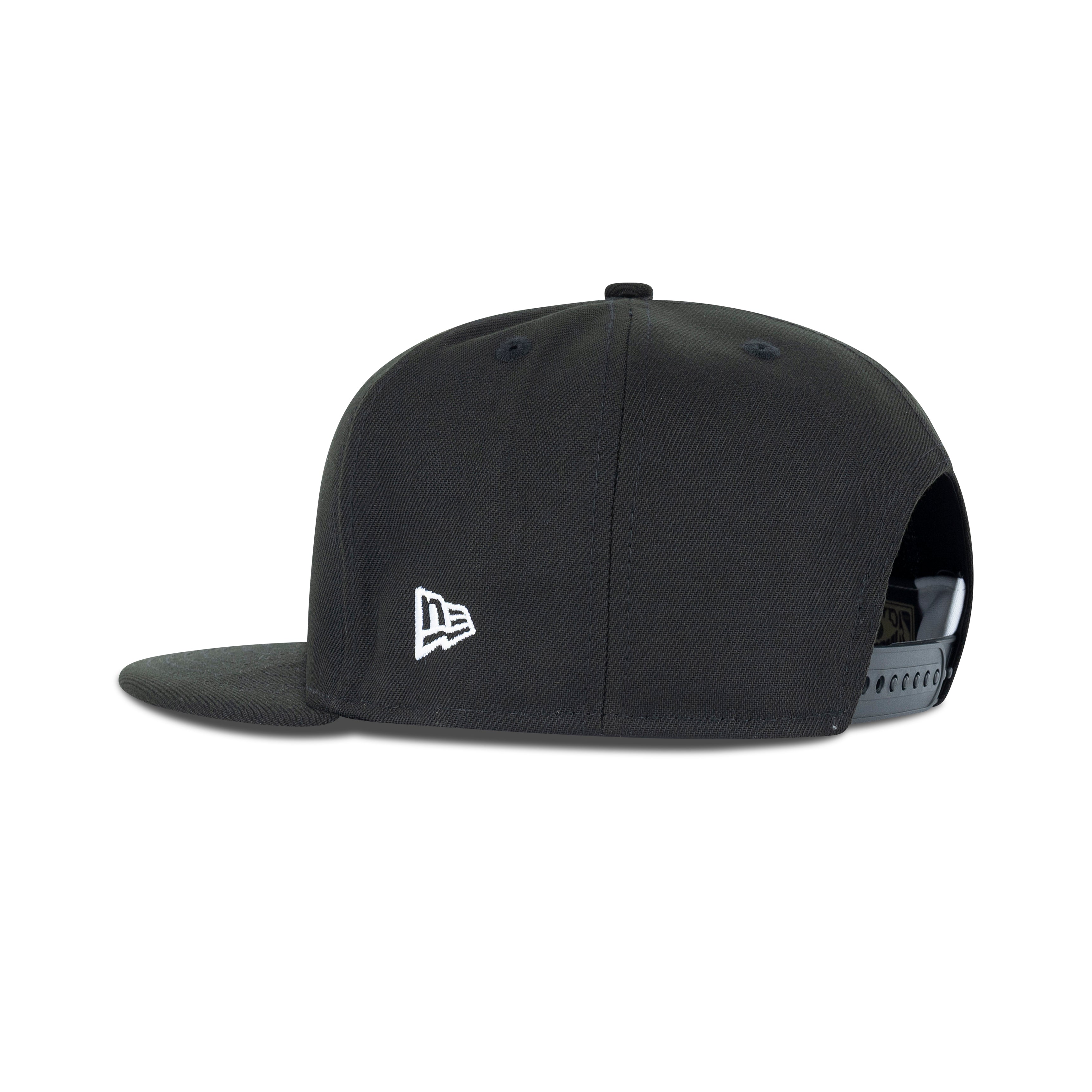 New Era Vancouver Grizzlies Snapback Grey Bottom "Black Teal Red" (NBA Logo Embroidery)