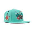 Mitchell & Ness Vancouver Grizzlies 1997 Top Star Snapback Green Bottom "Teal" (All Star Weekend 1997 Patch Embroidery)