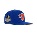 New Era New York Knicks A-Frame Snapback "Majestic Blue Orange " (25-26 NBA Champions Embroidery)