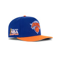 New Era New York Knicks A-Frame Snapback "Majestic Blue Orange Visor" (NBA 2025-2026 Champions Embroidery)