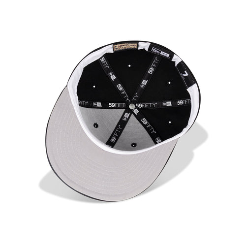 New Era New York Knicks Fitted Grey Bottom "Black White"