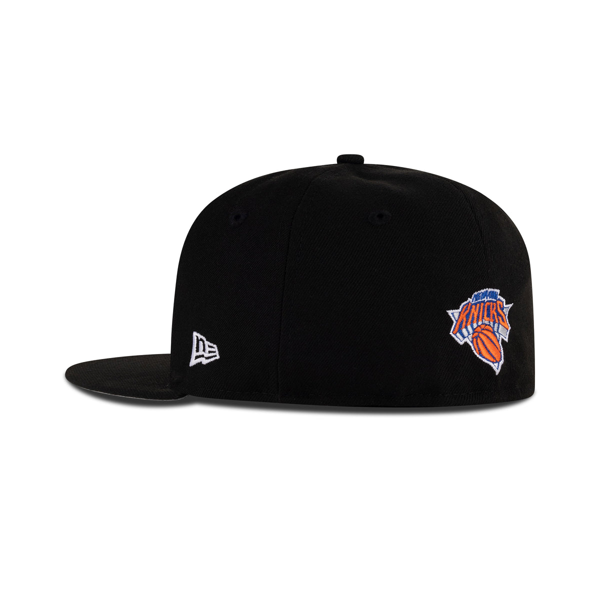 New Era New York Knicks Fitted Black "FOREVER FIRE" (Knicks Embroidery)