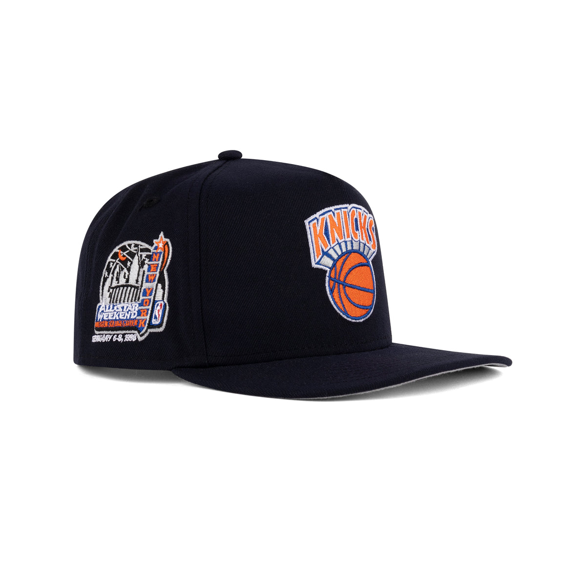 New Era New York Knicks A-Frame "Navy Orange" (NBA All Star Weekend 1998 Embroidery)