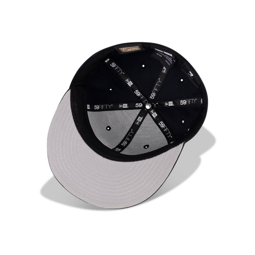 New Era New York Knicks Fitted Gray Bottom "Navy Snow White Metallic Blue Metallic Red" (2002 All Star Game Embroidery)