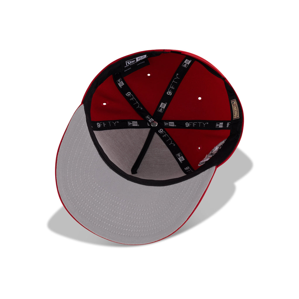 New Era New York Knicks A-Frame "Scarlet Red White" (NBA All Star Weekend 1998 Embroidery)