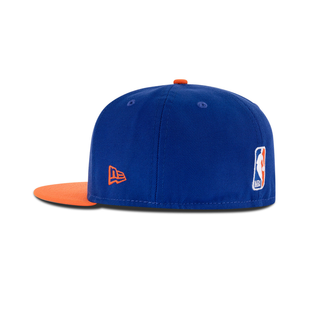 New Era New York Knicks Fitted "2 Tone Blue Orange" (2025-2026 NBA Champions Embroidery)