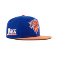 New Era New York Knicks Fitted "Majestic Blue Orange Visor" (NBA 2025-2026 Champions Embroidery)