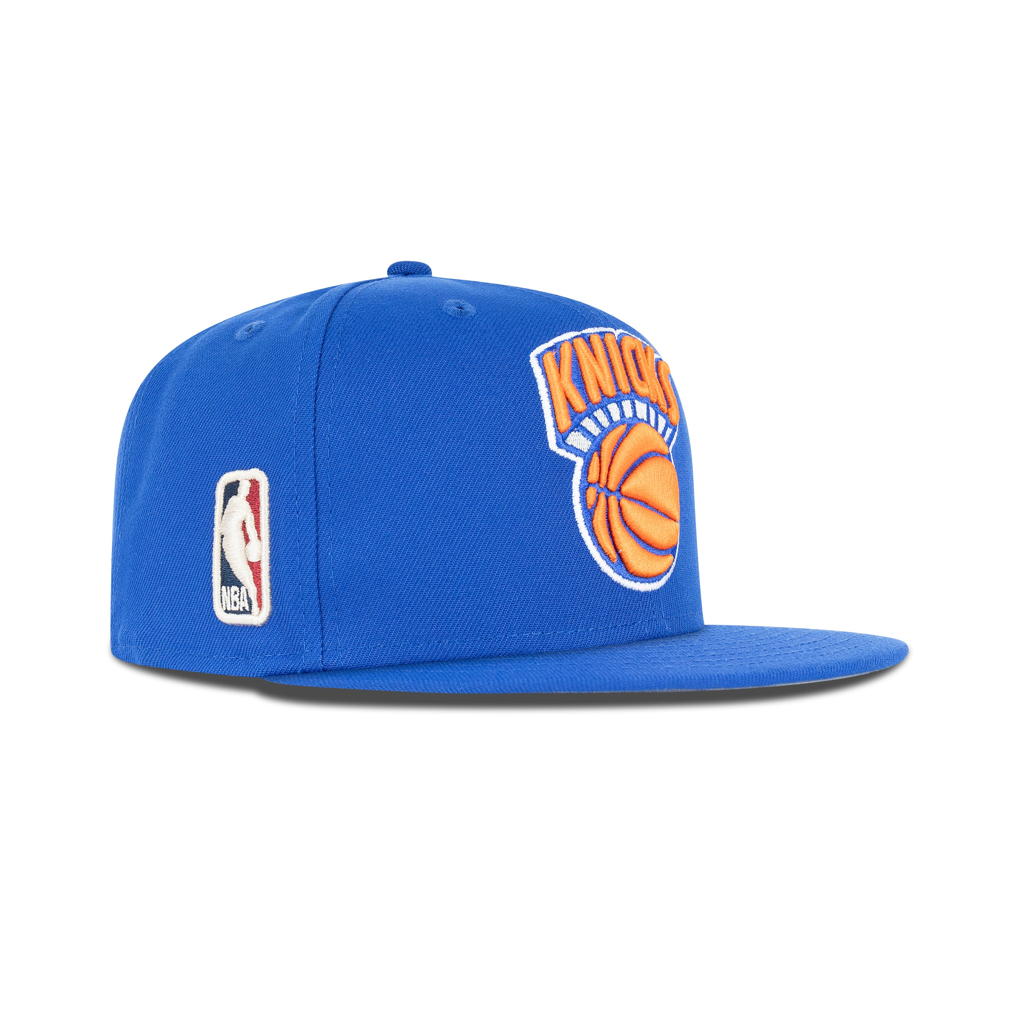 New Era New York Knicks Snapback Grey Bottom "Royal Orange" (NBA Logo Embroidery)
