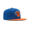 Mitchell & Ness NBA New York Knicks Core Basic Snapback Grey Bottom "Royal Orange"