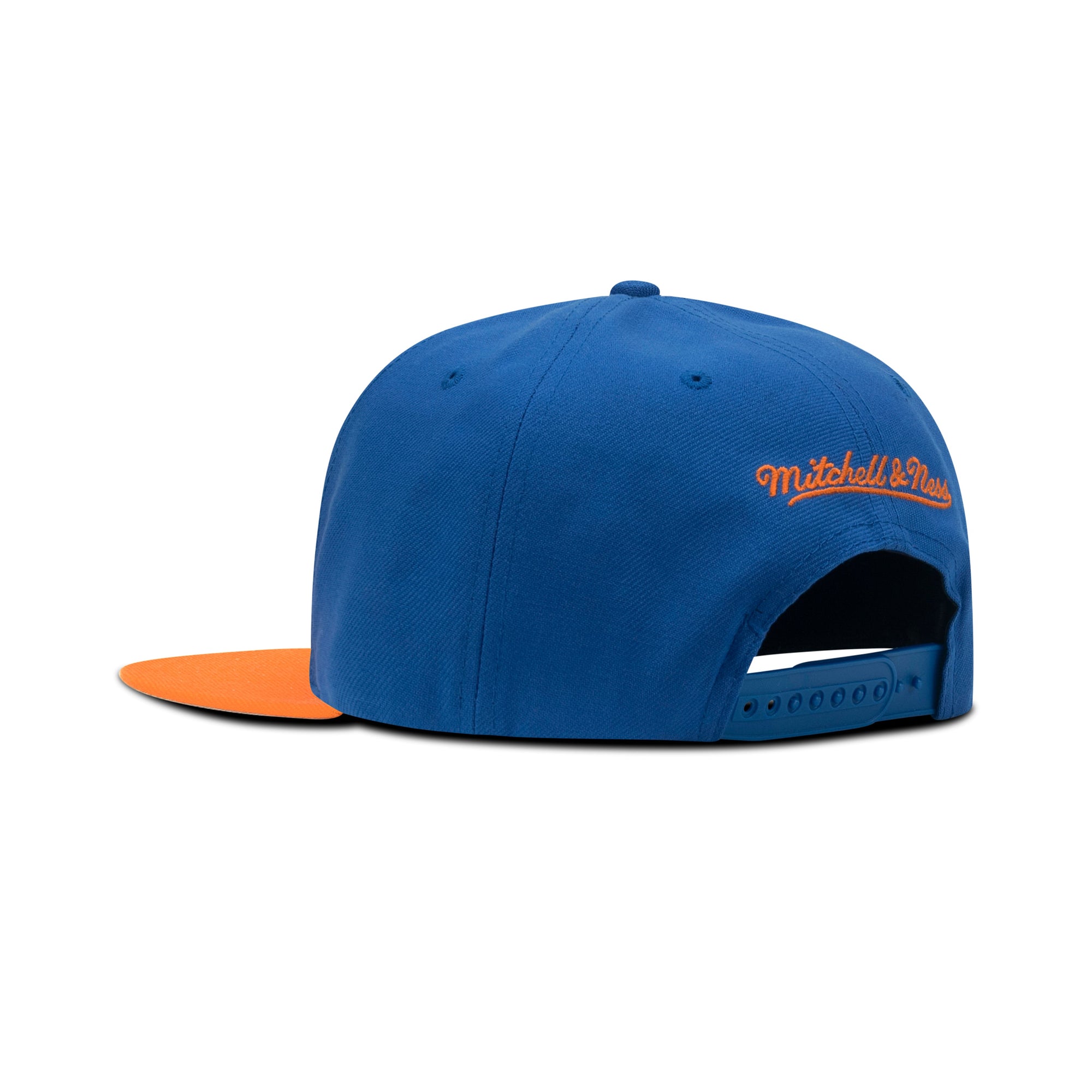 Mitchell & Ness NBA New York Knicks Core Basic Snapback Grey Bottom "Royal Orange"