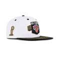 New Era Snapback "White Black Gold" 2026 NBA Champions New York Knicks Locker Room 9Fifty Hat