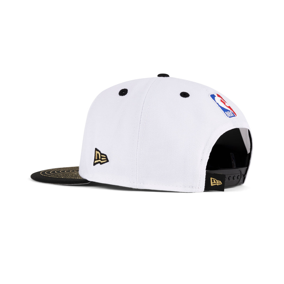 New Era Snapback "White Black Gold" 2026 NBA Champions New York Knicks Locker Room 9Fifty Hat