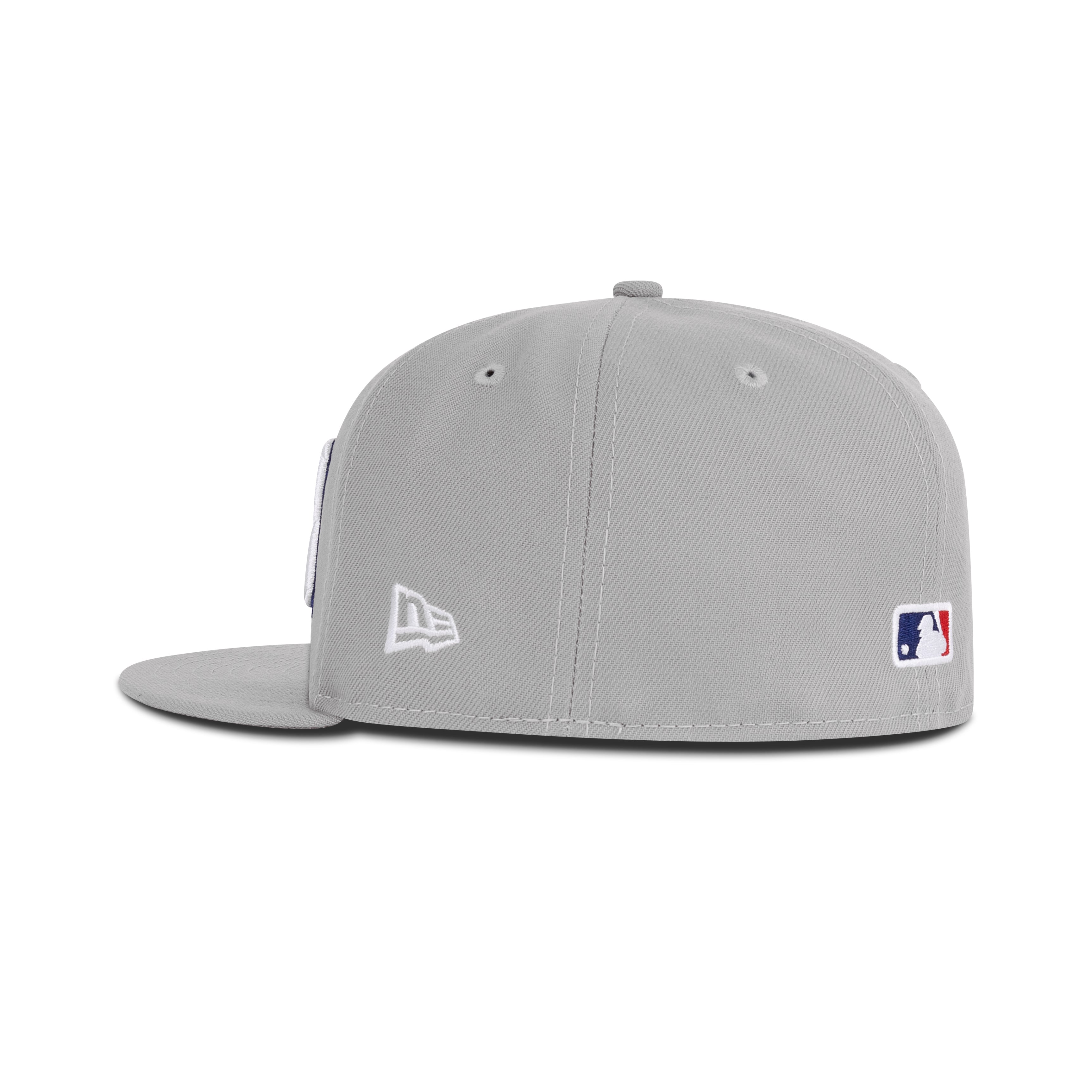 New Era Los Angeles Dodgers Fitted Gray Bottom "Gray Snow White Midnight Navy" (2025 World Series Champions Embroidery)