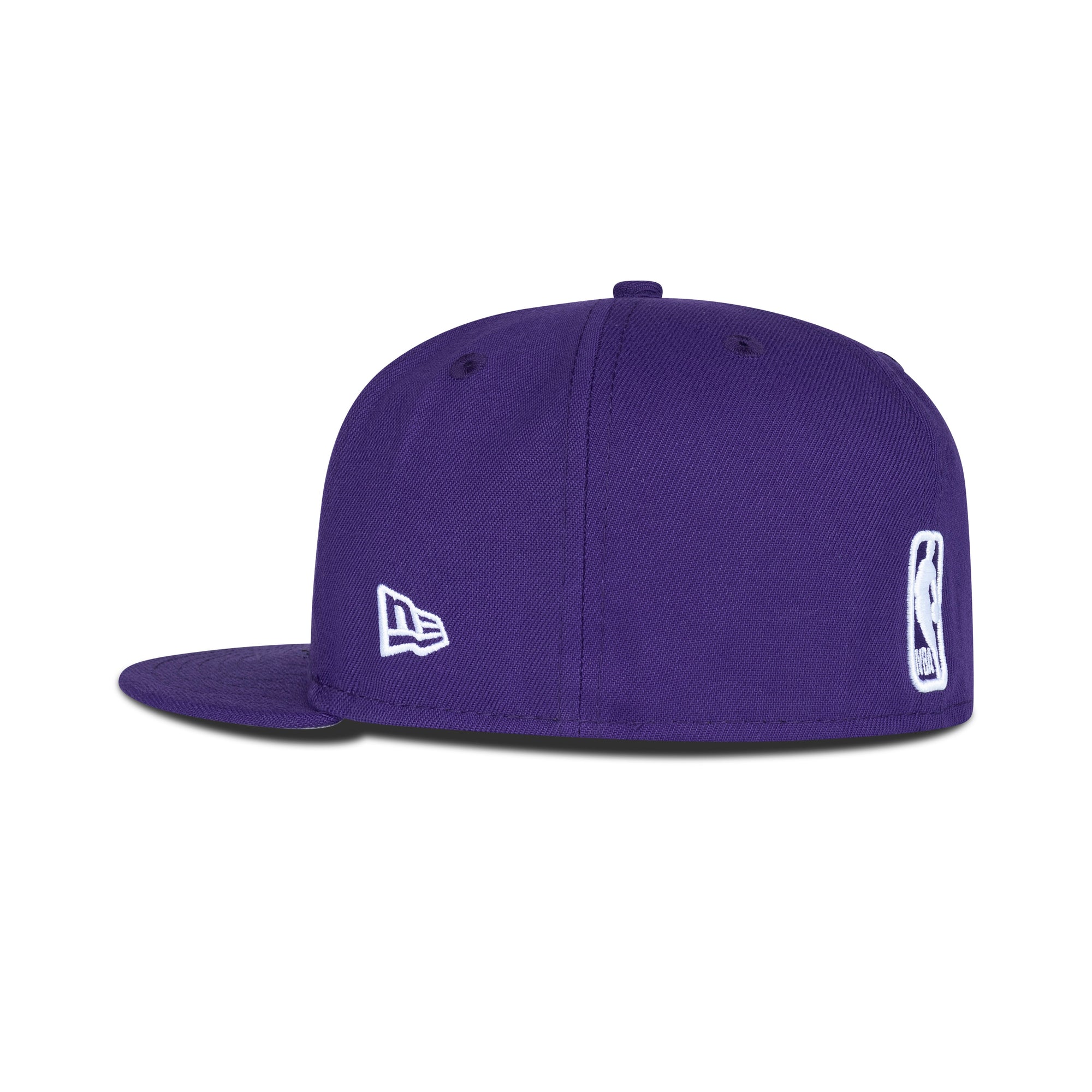 New Era Los Angeles Lakers Upside Down Fitted Grey Bottom "Purple Gold" (17X Champs Embroidery)