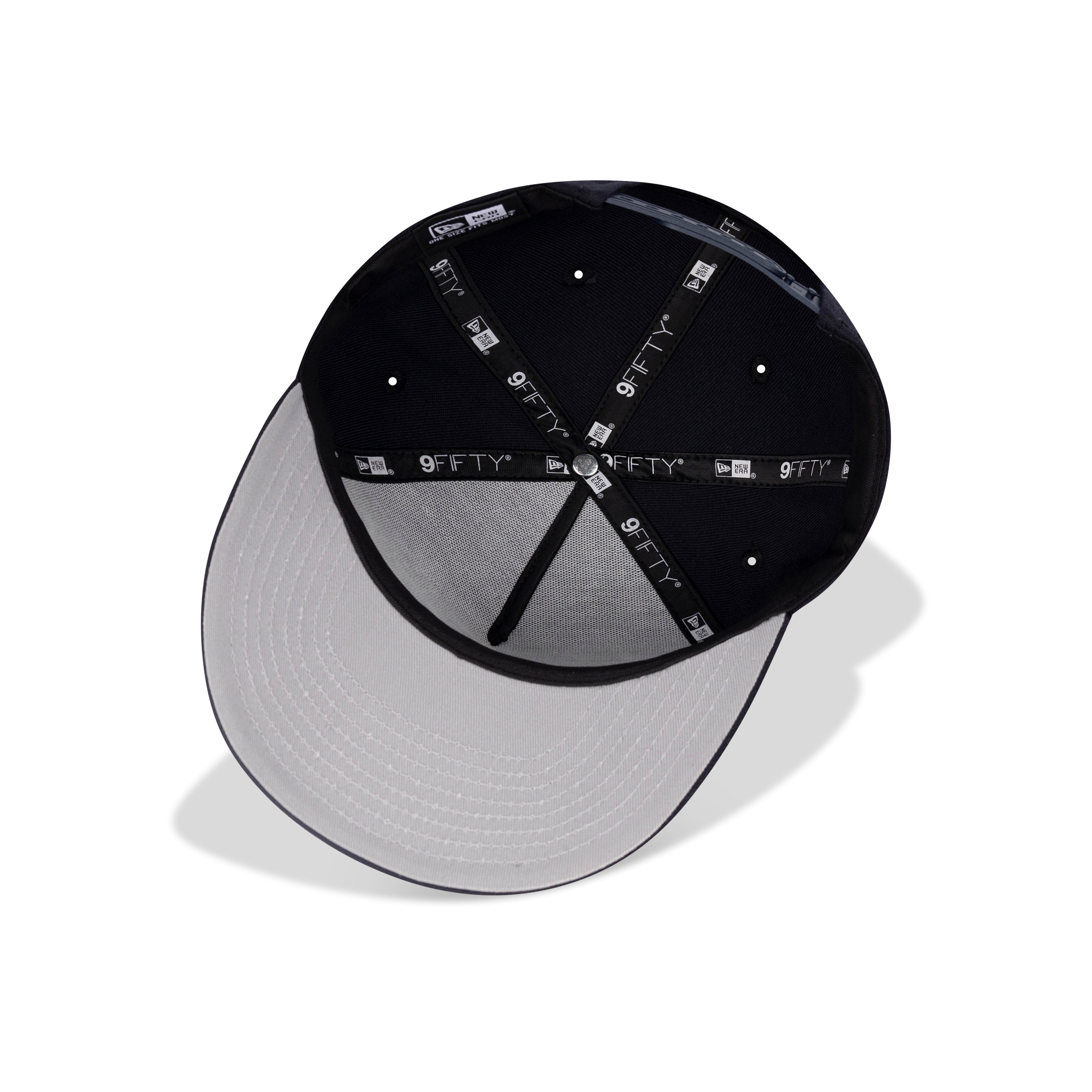 New Era Long Island NY A-Frame Snapback Grey Bottom "Navy White"